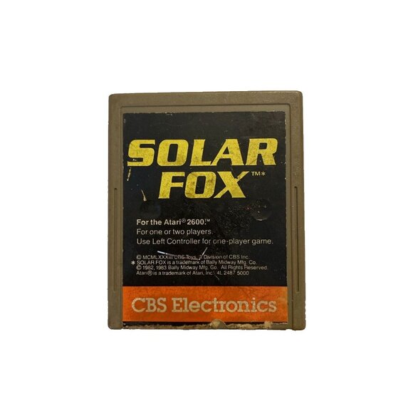 Atari 2600 Game Solar Fox By CBS Electronics - Picture 1 of 2